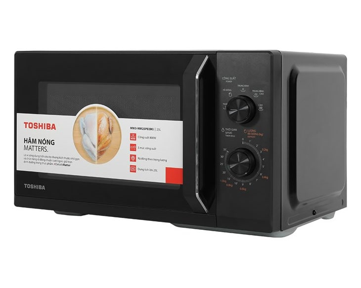 Lò vi sóng Toshiba MW3-MM25PE(BK) 25 lít | Điện máy Phúc Anh Lò vi sóng Toshiba MW3-MM25PE(BK) 25 lít | Điện máy Phúc Anh - hình ảnh sản phẩm