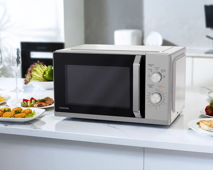 Lò vi sóng Toshiba 25 lít MW3-MM25PE(SV) | Điện máy Phúc Anh Lò vi sóng Toshiba 25 lít MW3-MM25PE(SV) | Điện máy Phúc Anh - góc nhìn 4