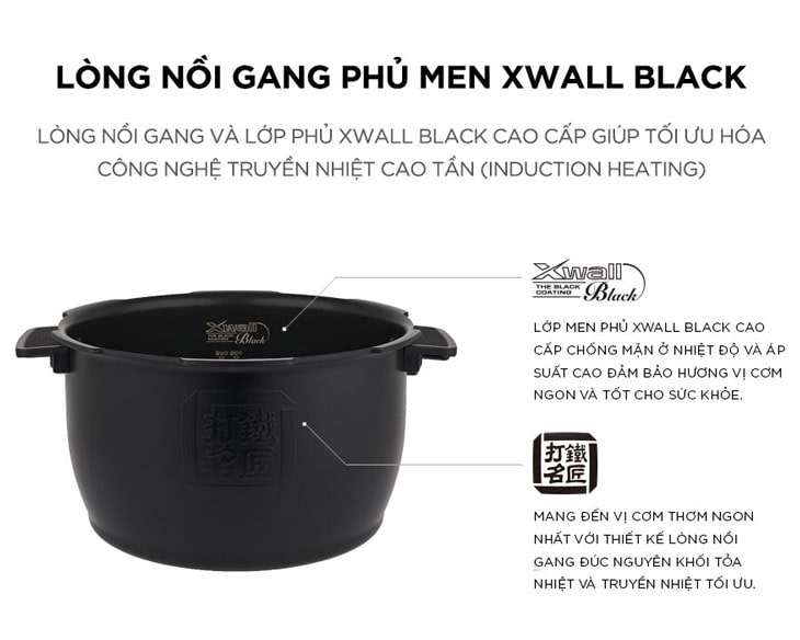 Nồi cơm áp suất cao tần Cuckoo 1.8 lít CRP-HWF1000F giá rẻ Nồi cơm áp suất cao tần Cuckoo 1.8 lít CRP-HWF1000F giá rẻ - góc nhìn 3