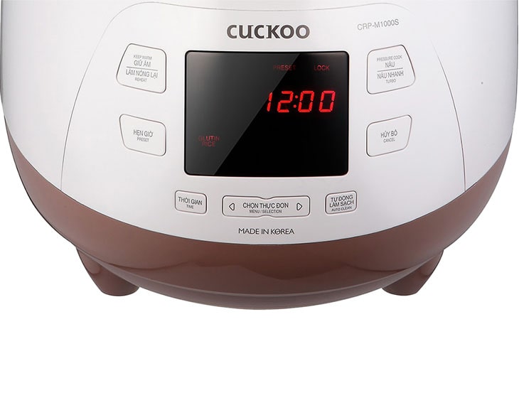 Nồi cơm điện tử áp suất Cuckoo 1.8 lít CRP-M1000S/P2PGVNCV Nồi cơm điện tử áp suất Cuckoo 1.8 lít CRP-M1000S/P2PGVNCV - góc nhìn 3