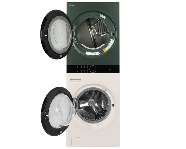 Tháp giặt sấy LG 25/17 kg WT2517NHEG chính hãng, giá tốt Tháp giặt sấy LG 25/17 kg WT2517NHEG chính hãng, giá tốt - góc nhìn 5