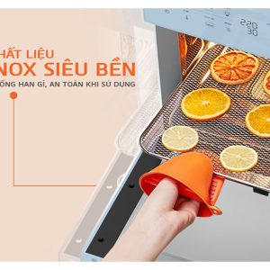Nồi chiên không dầu 14.5 lít UNIE UNSKYBLUE chính hãng - góc nhìn 5