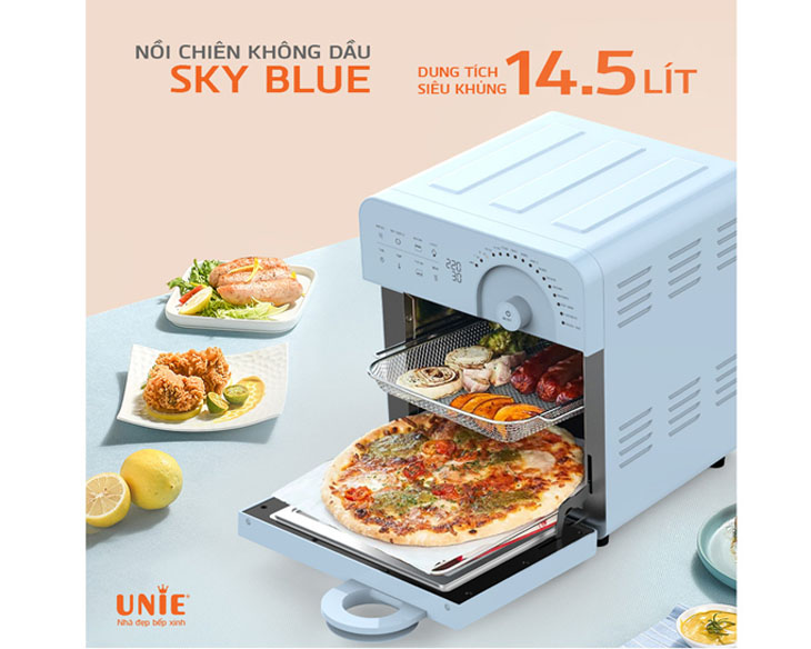 Nồi chiên không dầu 14.5 lít UNIE UNSKYBLUE chính hãng Nồi chiên không dầu 14.5 lít UNIE UNSKYBLUE chính hãng - hình ảnh sản phẩm
