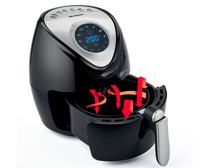 Nồi Chiên Không Dầu Ariete MOD.4616 hàng sẵn kho, giá tốt Nồi Chiên Không Dầu Ariete MOD.4616 hàng sẵn kho, giá tốt - góc nhìn 3