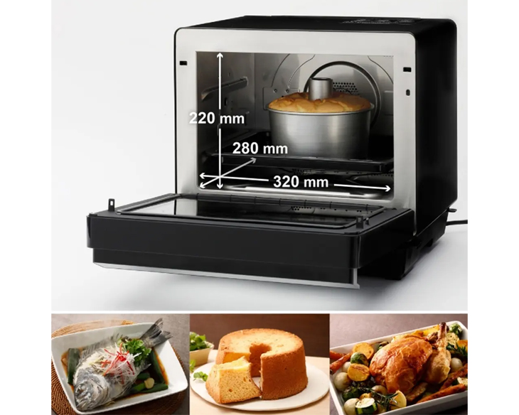 Lò Hấp Nướng Panasonic NU-SC180BYUE 20 lít chính hãng Lò Hấp Nướng Panasonic NU-SC180BYUE 20 lít chính hãng - góc nhìn 4