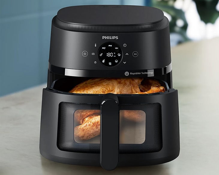 Nồi chiên không dầu Philips NA230/00 6.2 lít | Điện máy Phúc Anh Nồi chiên không dầu Philips NA230/00 6.2 lít | Điện máy Phúc Anh - góc nhìn 4
