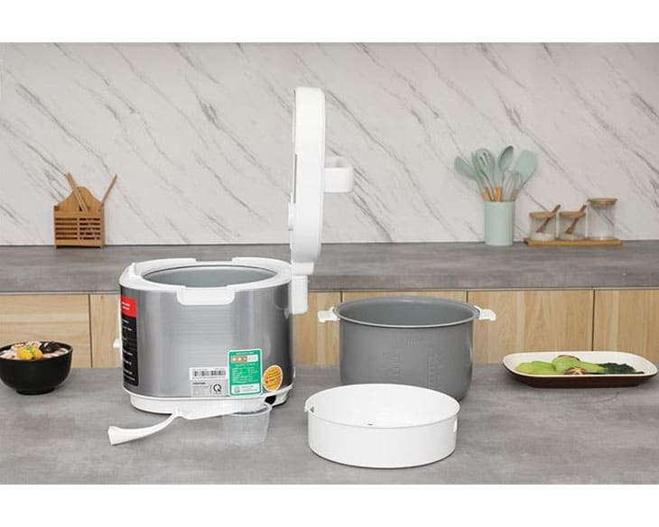 Nồi cơm nắp gài Toshiba 1 lít RC-10JRUVN(W) | Điện máy Phúc Anh Nồi cơm nắp gài Toshiba 1 lít RC-10JRUVN(W) | Điện máy Phúc Anh - góc nhìn 3