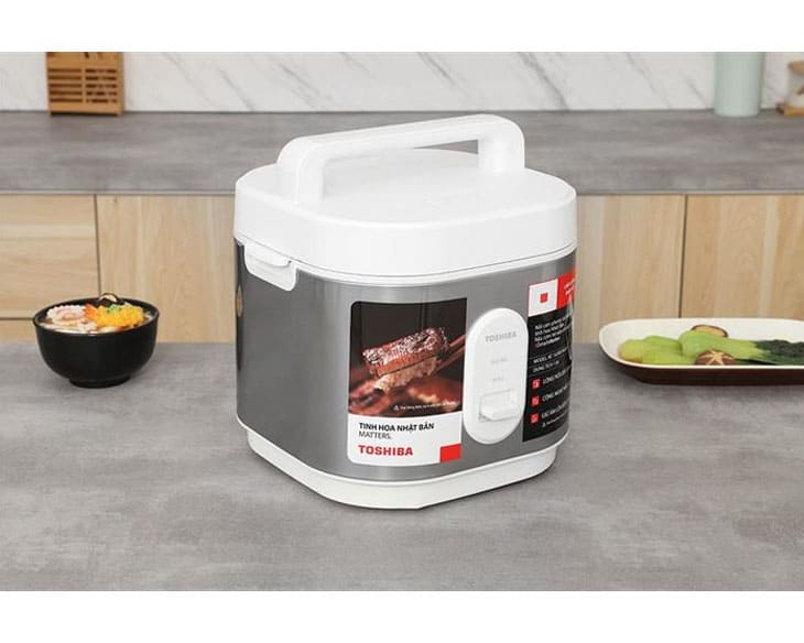 Nồi cơm nắp gài Toshiba 1 lít RC-10JRUVN(W) | Điện máy Phúc Anh Nồi cơm nắp gài Toshiba 1 lít RC-10JRUVN(W) | Điện máy Phúc Anh - góc nhìn 2
