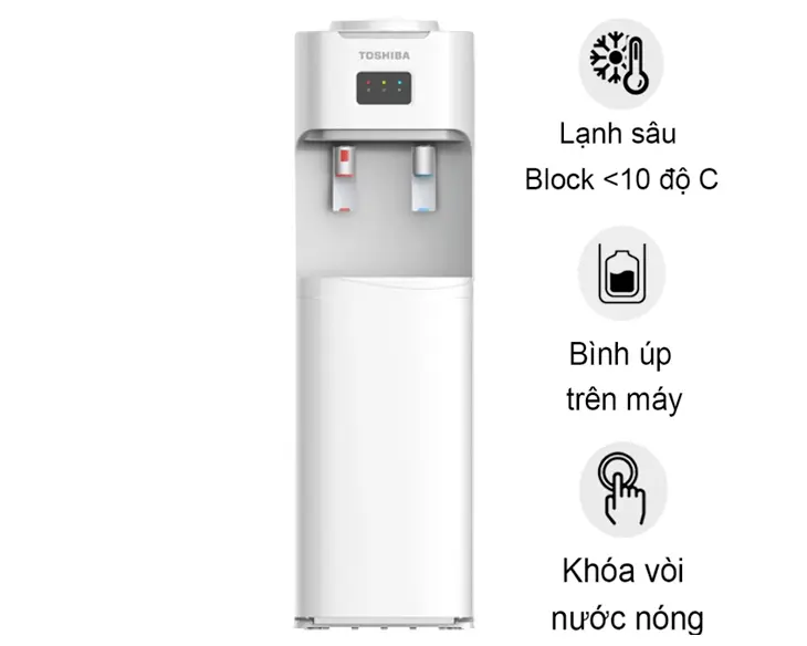 RWF-W1664TVW1.webp Cây nước nóng lạnh Toshiba RWF-W1664TV(W1) chính hãng - hình ảnh sản phẩm