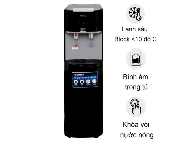 RWF-W1669BVK1.webp Cây nước nóng lạnh Toshiba RWF-W1669BV(K1) chính hãng - hình ảnh sản phẩm