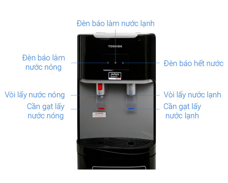 Cây nước nóng lạnh Toshiba RWF-W1669BV(K1) chính hãng Cây nước nóng lạnh Toshiba RWF-W1669BV(K1) chính hãng - góc nhìn 5