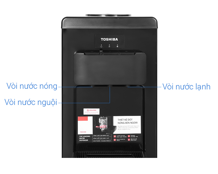 Cây nước nóng lạnh Toshiba RWF-W1917TV(K) chính hãng Cây nước nóng lạnh Toshiba RWF-W1917TV(K) chính hãng - góc nhìn 5
