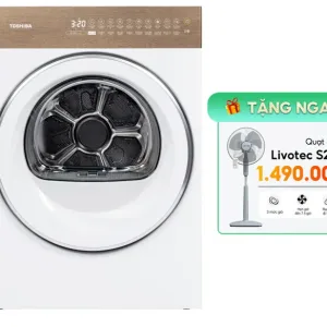 Máy sấy bơm nhiệt Toshiba 8 kg TD-T37BS90HWV(WT) 2025