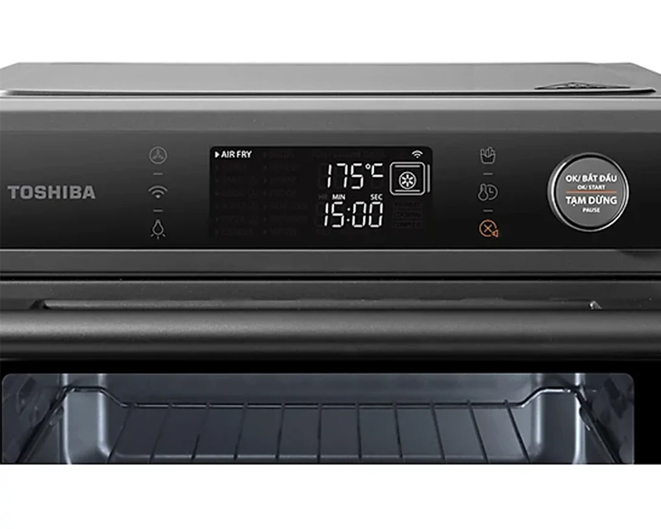 Lò Chiên Không Dầu Toshiba TL2-SAC25GZC(GR) 25 Lít Lò Chiên Không Dầu Toshiba TL2-SAC25GZC(GR) 25 Lít - góc nhìn 4