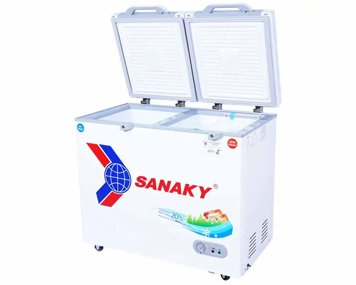 Tủ Đông Mát Sanaky 220 Lít VH-2899W2KD chính hãng Tủ Đông Mát Sanaky 220 Lít VH-2899W2KD chính hãng - góc nhìn 3