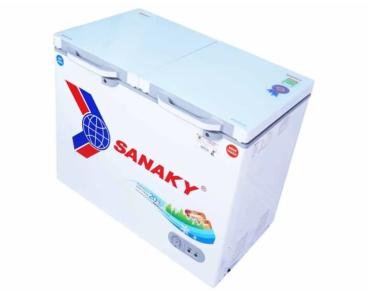 Tủ Đông Mát Sanaky 220 Lít VH-2899W2KD chính hãng Tủ Đông Mát Sanaky 220 Lít VH-2899W2KD chính hãng - góc nhìn 2