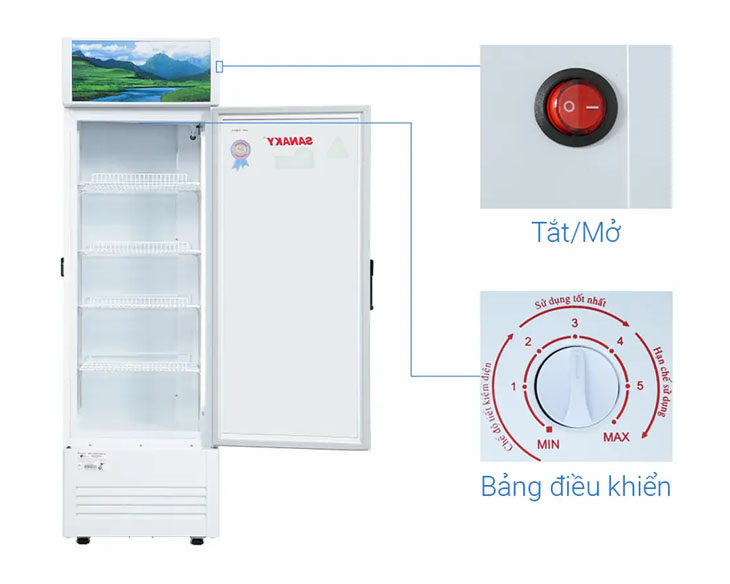 Tủ Mát Sanaky Inverter 480 Lít VH-5089K3 chính hãng, giá rẻ Tủ Mát Sanaky Inverter 480 Lít VH-5089K3 chính hãng, giá rẻ - góc nhìn 5