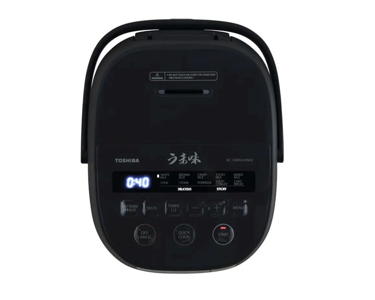 Nồi cơm điện tử Toshiba 1 lít RC-10DR5UVN(H) Nồi cơm điện tử Toshiba 1 lít RC-10DR5UVN(H) - góc nhìn 4
