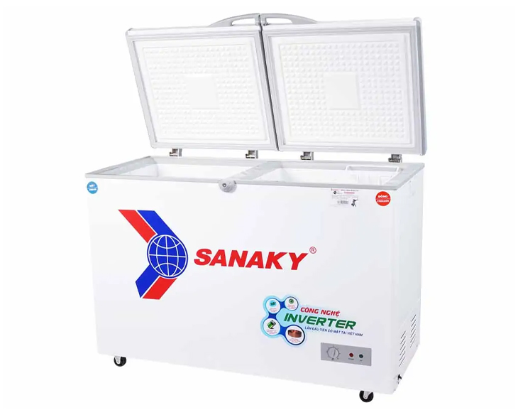 Tủ Đông Sanaky Inverter 280 lít VH-4099W3 chính hãng Tủ Đông Sanaky Inverter 280 lít VH-4099W3 chính hãng - góc nhìn 2