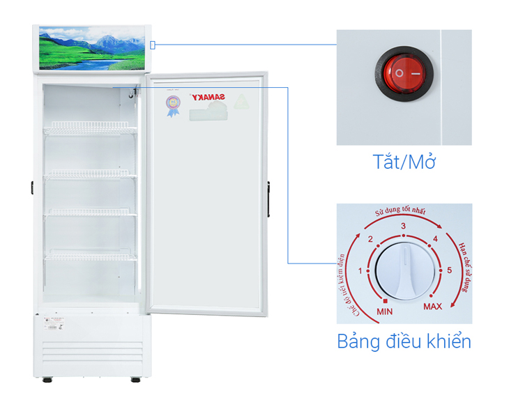 Tủ mát Sanaky Inverter 400 lít VH-4089K3 | Điện máy Phúc Anh Tủ mát Sanaky Inverter 400 lít VH-4089K3 | Điện máy Phúc Anh - góc nhìn 4