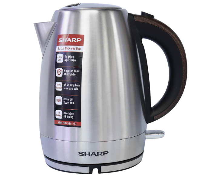 Bình đun siêu tốc Sharp 1.7 lít EKJ-17EVSD-WD chính hãng