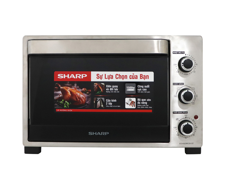 Lò nướng Sharp EO-A323RCSV-ST 32 lít chính hãng, giá tốt