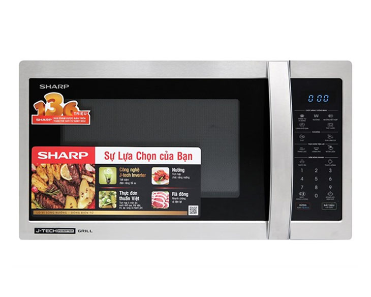 Lò vi sóng có nướng Sharp R-G52XVN-ST 25 lít chính hãng, giá tốt Lò vi sóng có nướng Sharp R-G52XVN-ST 25 lít chính hãng, giá tốt - hình ảnh sản phẩm