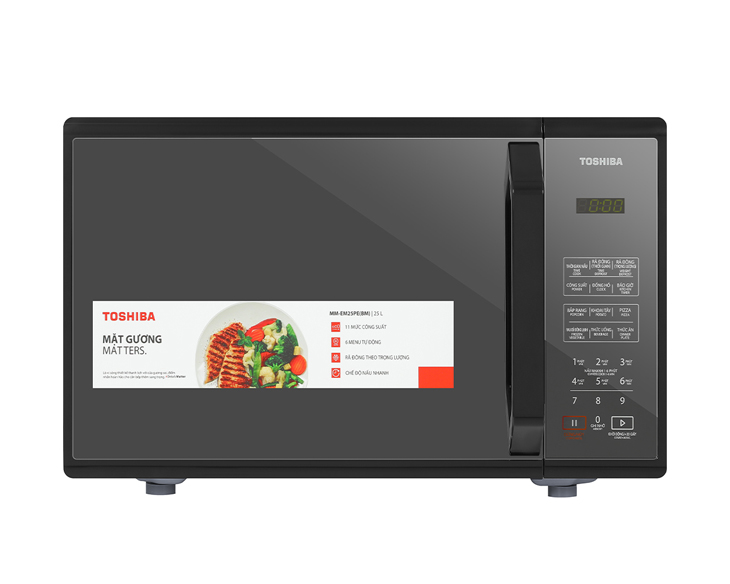 Lò vi sóng Toshiba MM-EM25PE(BM) 25 lít chính hãng, giá tốt Lò vi sóng Toshiba MM-EM25PE(BM) 25 lít chính hãng, giá tốt - hình ảnh sản phẩm