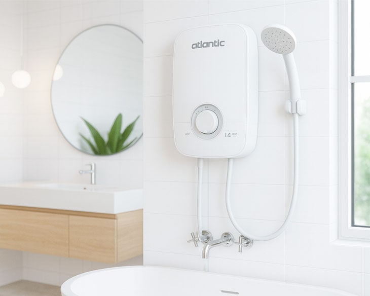 Máy nước nóng trực tiếp Atlantic Lona Lite 4000 PU giá tốt Máy nước nóng trực tiếp Atlantic Lona Lite 4000 PU giá tốt - góc nhìn 5