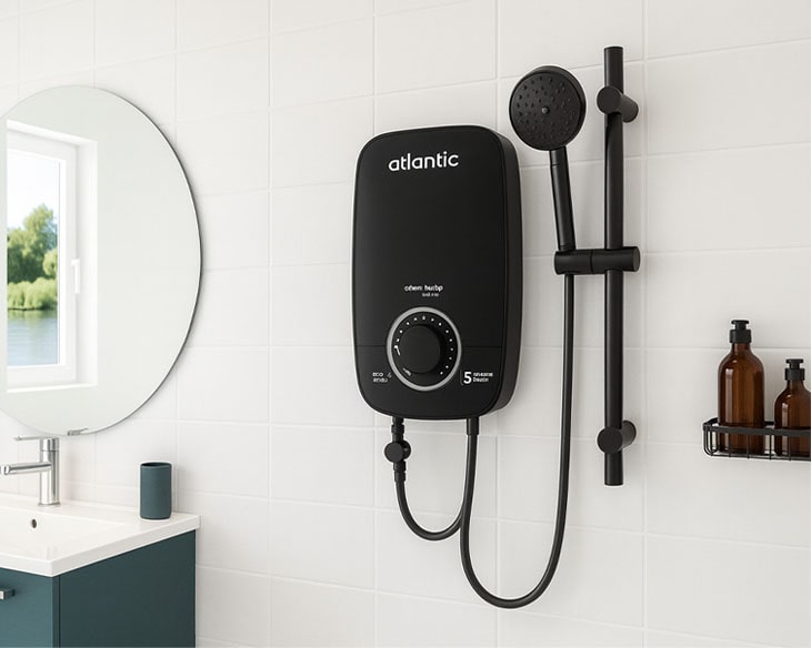 Máy nước nóng trực tiếp Atlantic Lona Plus 5000 PU giá tốt Máy nước nóng trực tiếp Atlantic Lona Plus 5000 PU giá tốt - góc nhìn 4
