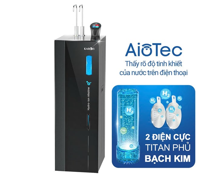 Máy lọc nước nóng lạnh Hydro-ion kiềm Karofi KAE-S86 giá tốt