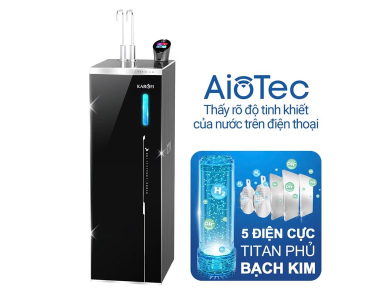 Máy lọc nước nóng lạnh Hydro-ion kiềm Karofi KAE-S86 PRO