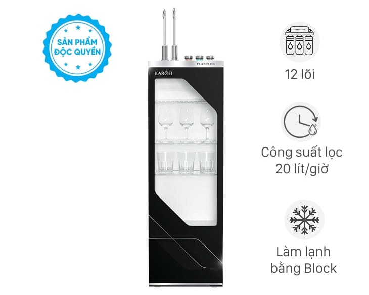 Máy lọc nước nóng lạnh Karofi PLATINUM S66 WH | Gia Khang