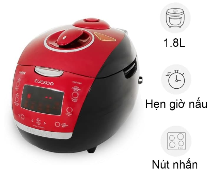 Nồi cơm áp suất cao tần Cuckoo 1.8 lít CRP-HUS1000F giá rẻ Nồi cơm áp suất cao tần Cuckoo 1.8 lít CRP-HUS1000F giá rẻ - hình ảnh sản phẩm