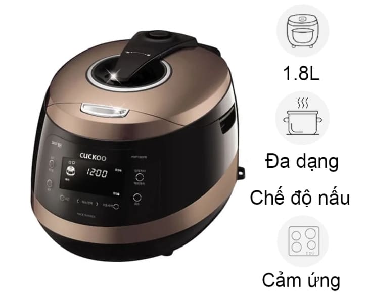 Nồi cơm áp suất cao tần Cuckoo 1.8 lít CRP-HWF1000F giá rẻ Nồi cơm áp suất cao tần Cuckoo 1.8 lít CRP-HWF1000F giá rẻ - hình ảnh sản phẩm