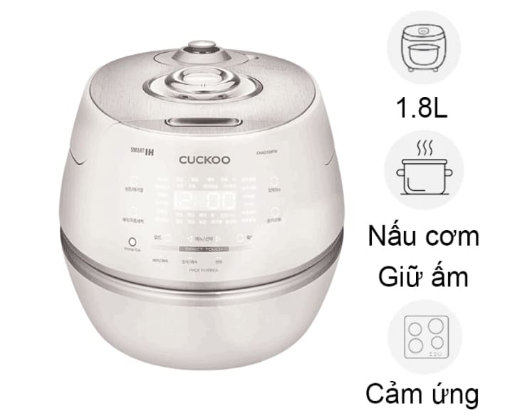 Nồi cơm áp suất cao tần Cuckoo CRP-CHAS109FW
