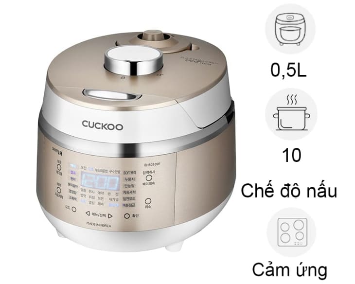 Nồi cơm áp suất cao tần Cuckoo CRP-EHS0309F Nồi cơm áp suất cao tần Cuckoo CRP-EHS0309F - hình ảnh sản phẩm