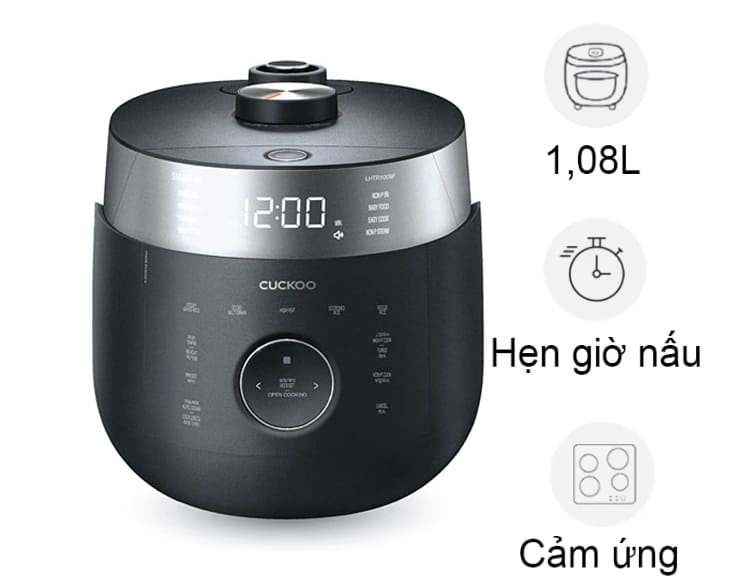 Nồi cơm áp suất cao tần Cuckoo CRP-LHTR0609F/BK giá rẻ Nồi cơm áp suất cao tần Cuckoo CRP-LHTR0609F/BK giá rẻ - hình ảnh sản phẩm