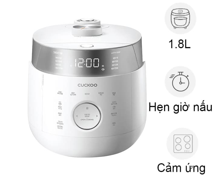 Nồi cơm áp suất cao tần Cuckoo CRP-LHTR1009F/WH