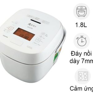 Nồi cơm áp suất cao tần Toshiba 1.8 lít RC-18VXWVN(W)