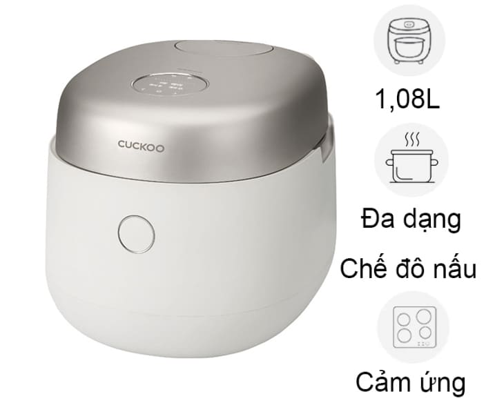Nồi cơm áp suất kép cao tần Cuckoo CRP-NHTR0610FGW