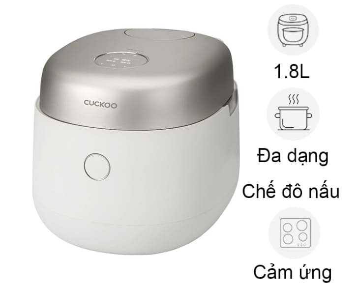 Nồi cơm áp suất kép cao tần Cuckoo CRP-NHTR1010FGW