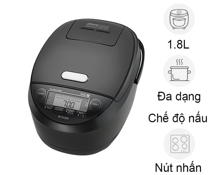 Nồi cơm cao tần áp suất Tiger 1.8 lít JPM-H18V giá rẻ