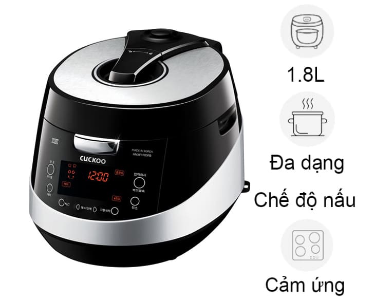 Nồi cơm cao tần Cuckoo 1.8 lít CRP-HNXF1020FB giá tốt
