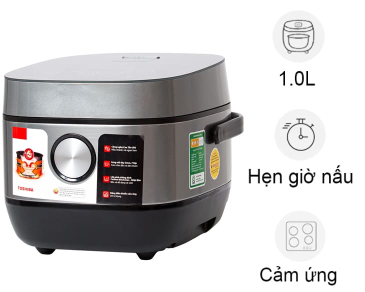 Nồi cơm cao tần Toshiba 1 lít RC-10IP1PV chính hãng, giá rẻ Nồi cơm cao tần Toshiba 1 lít RC-10IP1PV chính hãng, giá rẻ - hình ảnh sản phẩm