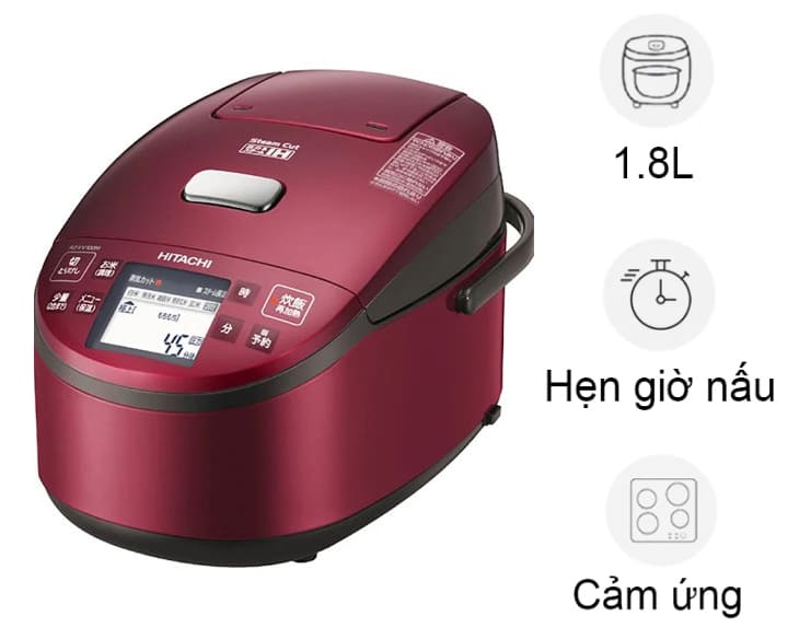 Nồi cơm điện cao tần Hitachi 1.8 lít RZ-KV180YS giá tốt
