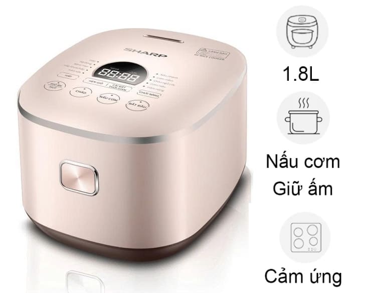 Nồi cơm điện cao tần Sharp 1.8 lít KS-IH181V-RG | Điện máy Phúc Anh - ảnh 1 Nồi cơm điện cao tần Sharp 1.8 lít KS-IH181V-RG | Điện máy Phúc Anh - hình ảnh sản phẩm