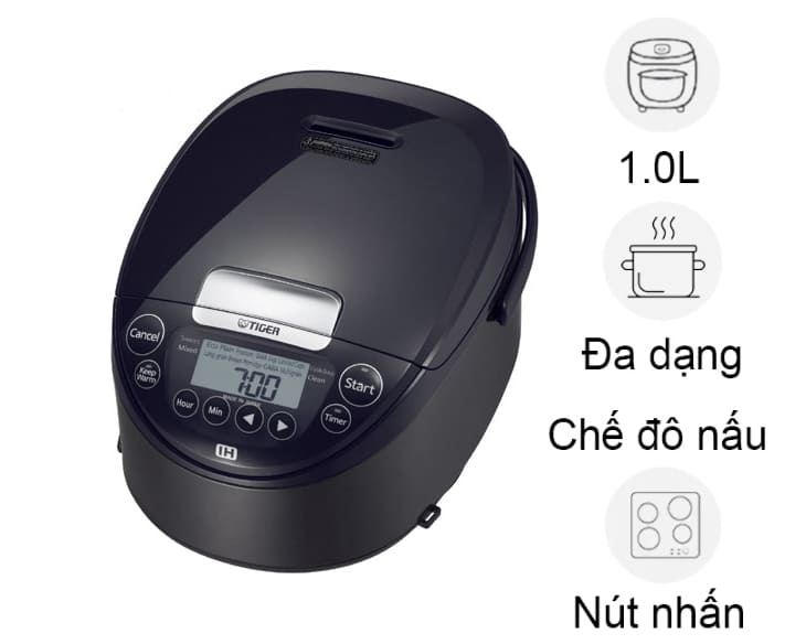 Nồi cơm điện cao tần Tiger 1 lít JPW-H10V-KV chính hãng Nồi cơm điện cao tần Tiger 1 lít JPW-H10V-KV chính hãng - hình ảnh sản phẩm