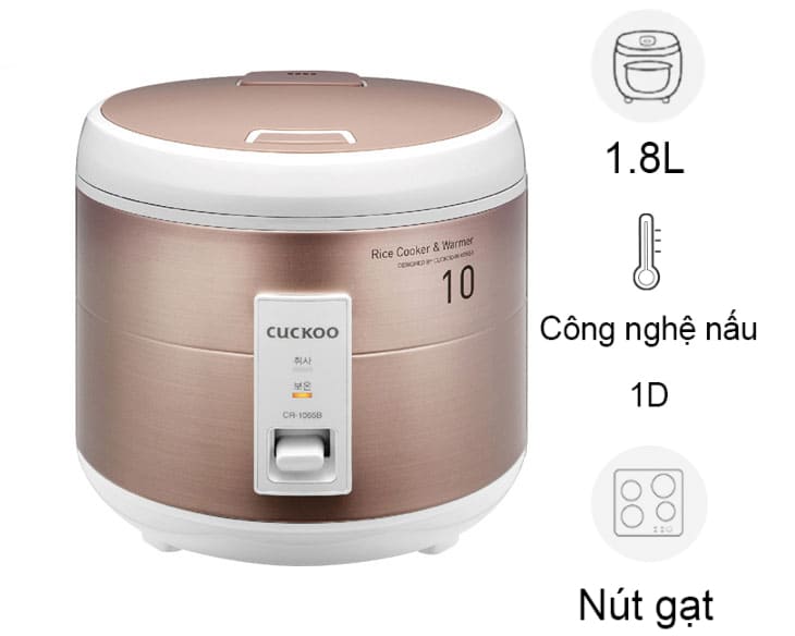 Nồi cơm điện Cuckoo 1.8 lít CR-1065/MTBRVNCV giá tốt