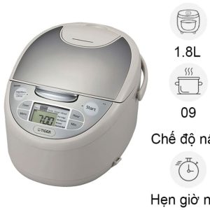 Nồi cơm điện tử Tiger 1.8 lít JAX-S18W chính hãng, giá tốt - hình ảnh sản phẩm